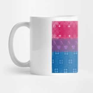 Spirograph Patterned Bisexual Flag Mug